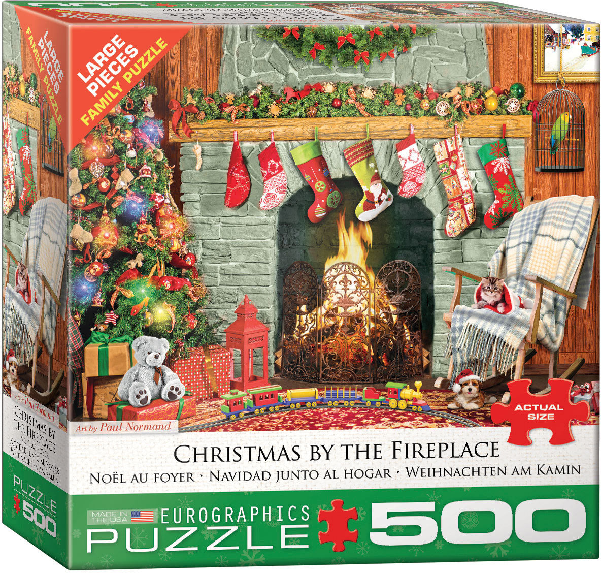 Christmas by the Fireplace - 500pc