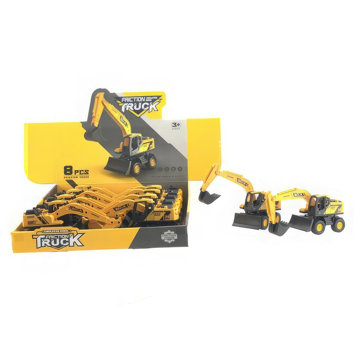 8" Friction Construction Excavator - Assorted