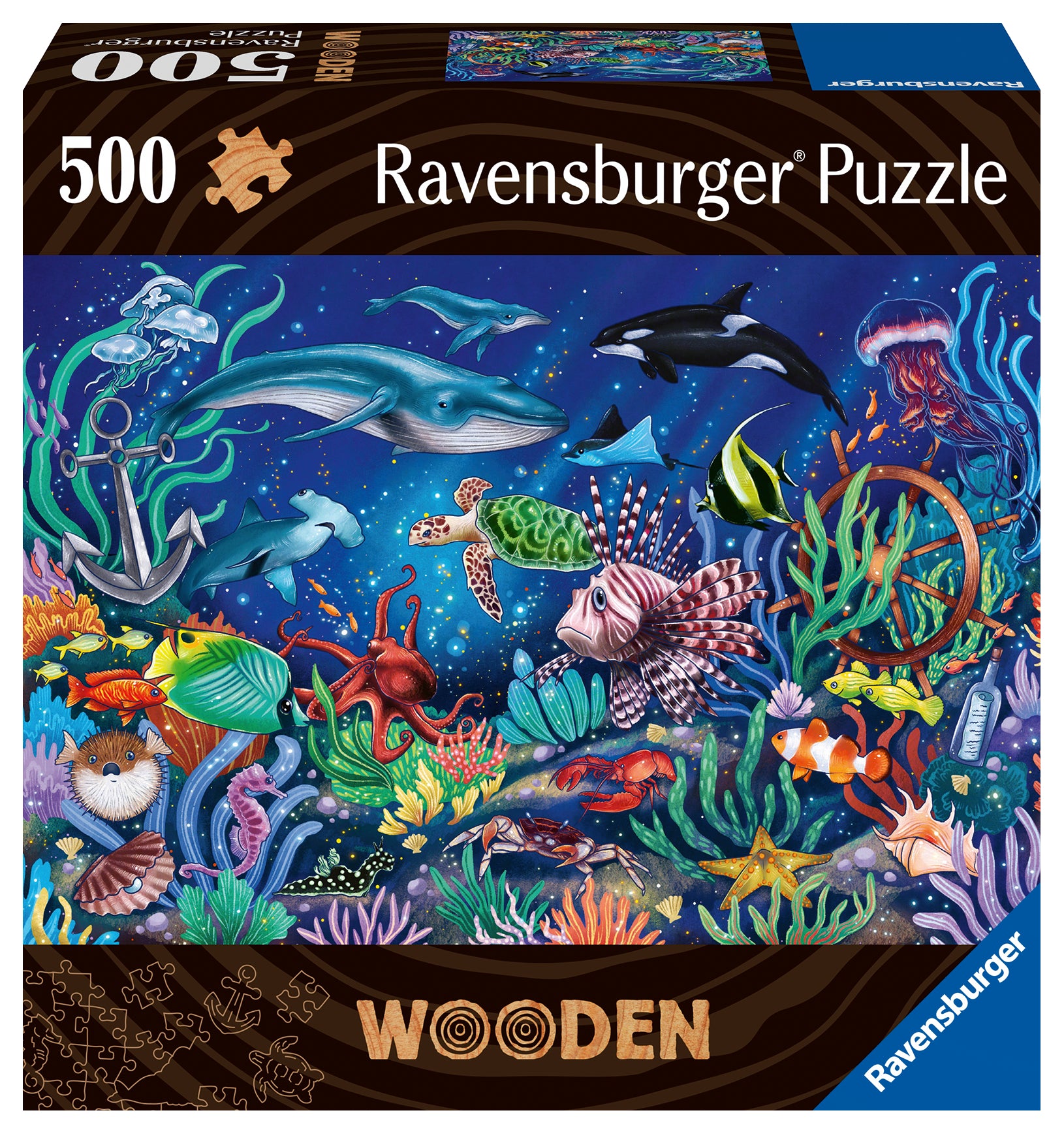 Wooden Puzzle Under the Sea 500pc