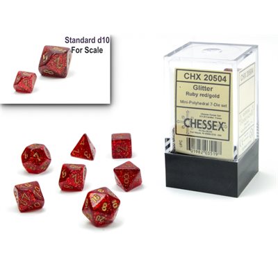 Glitter: Mini 7Pc Ruby / Gold