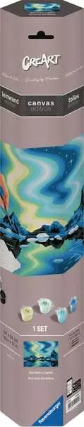 CreArt, Painting by Numbers Canvas -Northern Lights