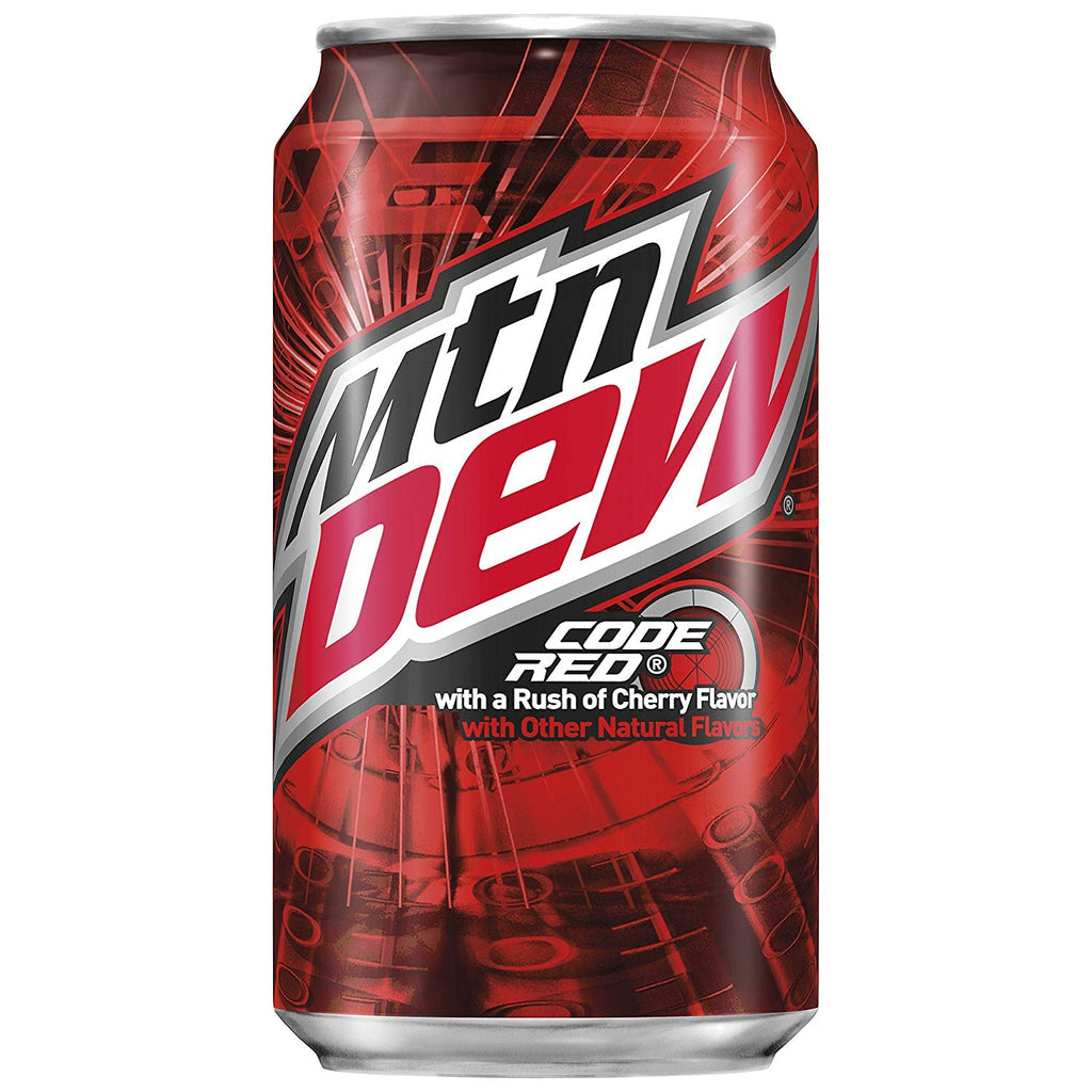 Mountain Dew Code Red Soda 355ml Can