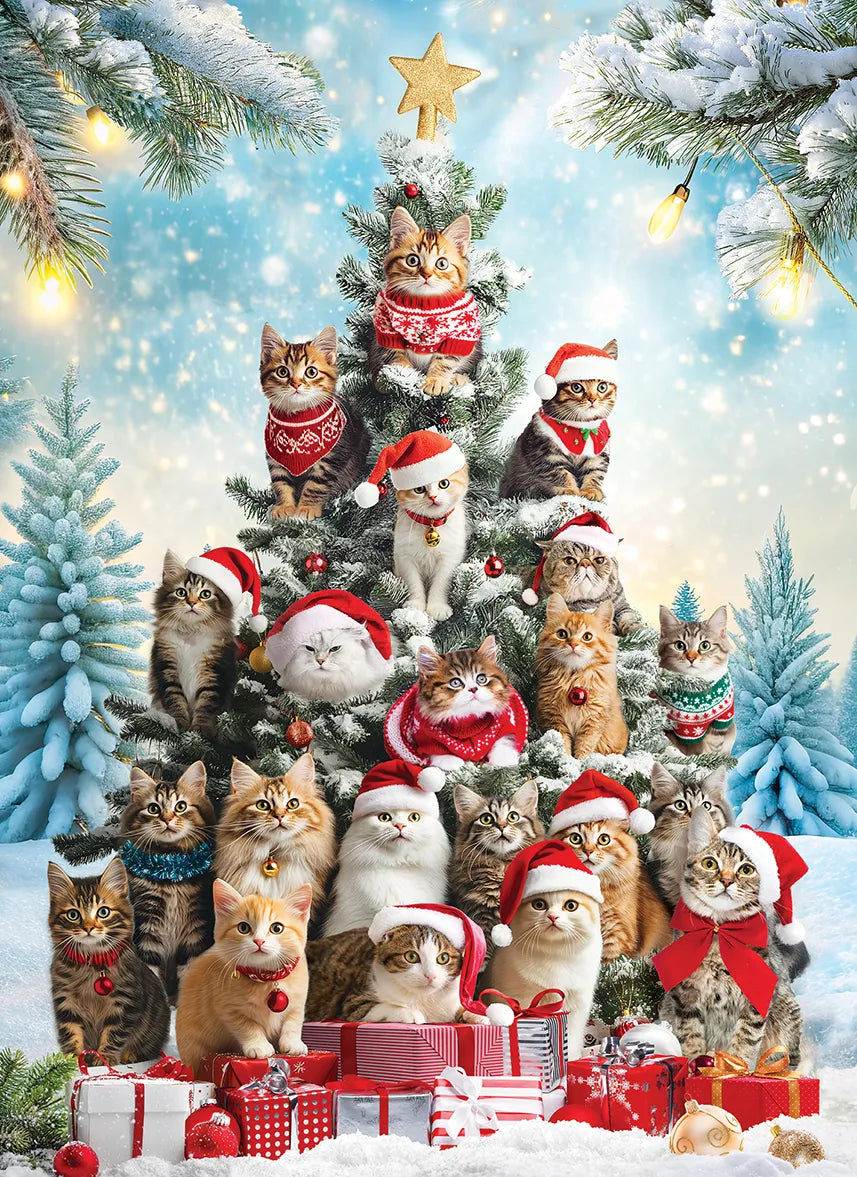 Christmas Tree Cats - 1000 piece