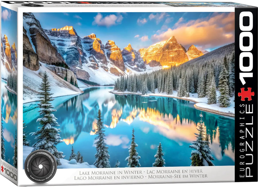 Lake Morraine in Winter - 1000 piece