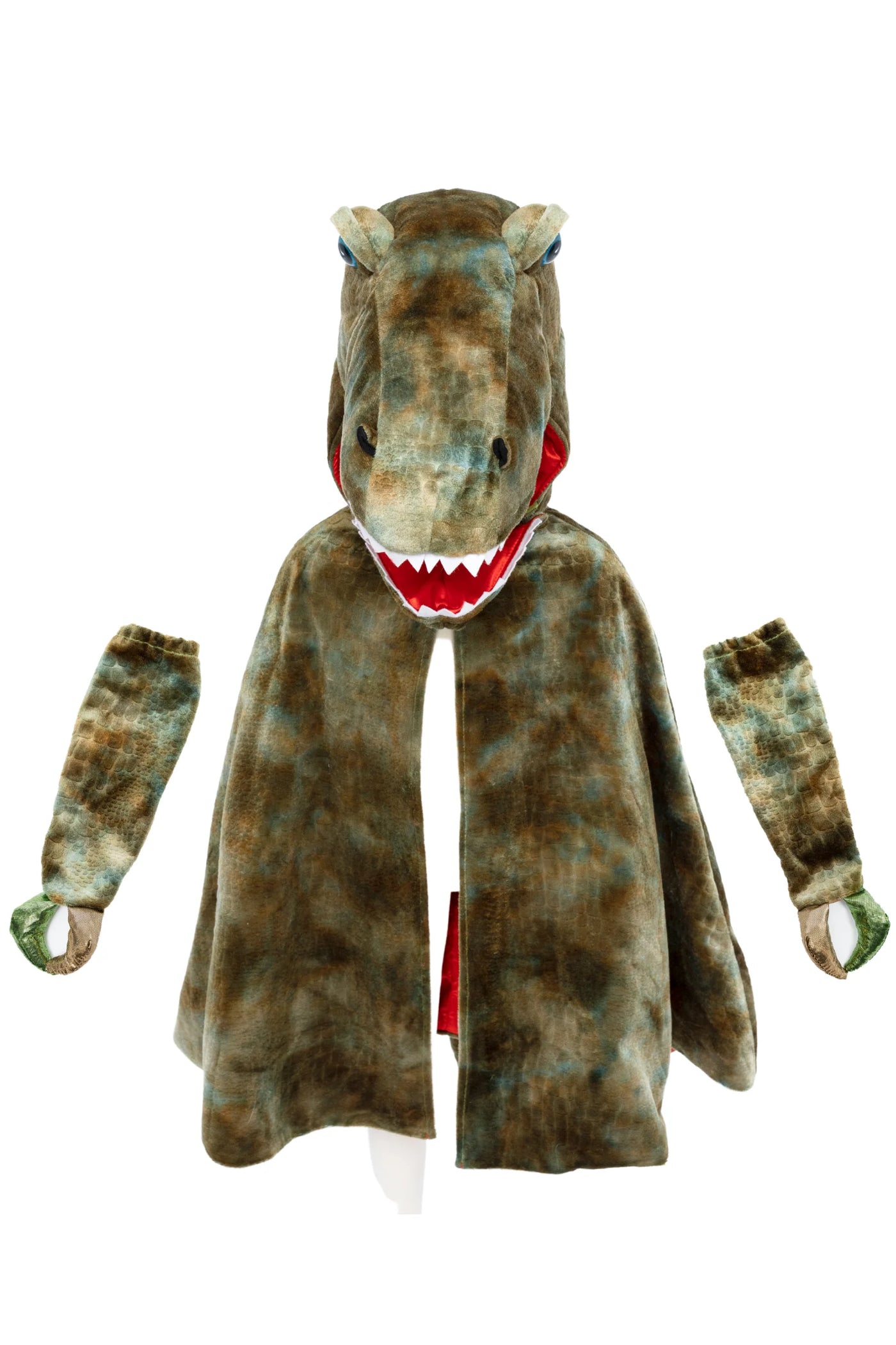 Grandasaurus T-Rex Cape With Claws, Green, Size 7-8