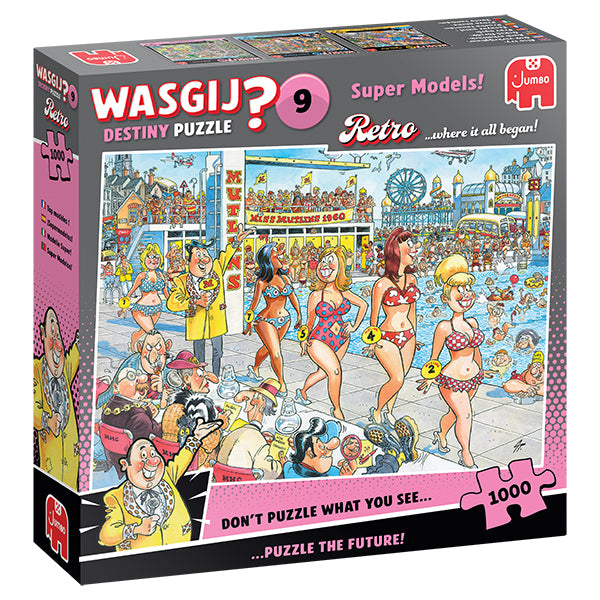 1000 pcs, Wasgij Destiny Retro 9, Super Models!