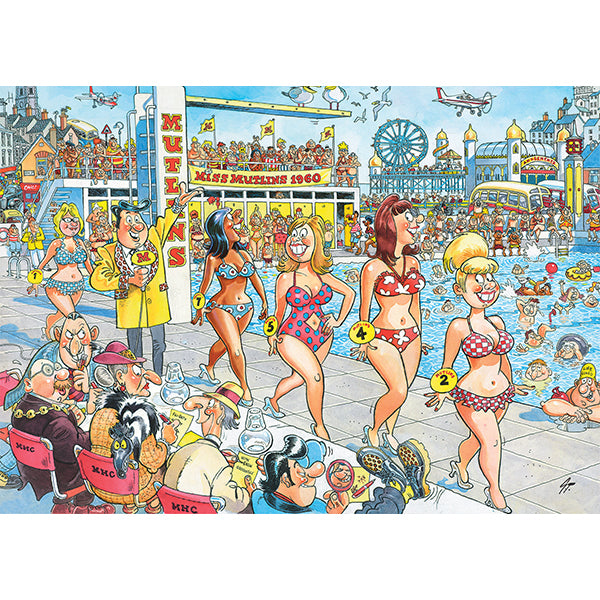 1000 pcs, Wasgij Destiny Retro 9, Super Models!