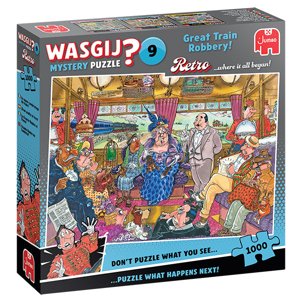 1000 pcs, Wasgij Mystery Retro 9, Great Train Robbery!