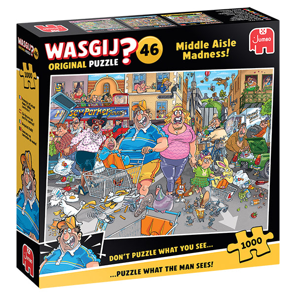 1000 pcs, Wasgij Original 46, Middle Aisle Madness!
