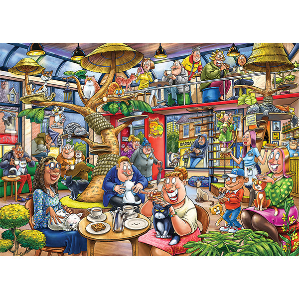1000 pcs, Wasgij Mystery 28, Feline Frenzy!