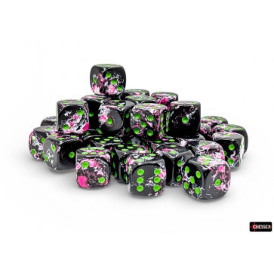 Dice: 12x D6: 12mm: Brush Dice: Paintball