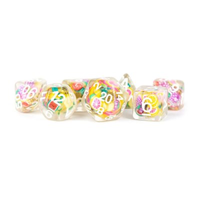 Dice: 7 pc: 16 mm: Resin: Fruit Dice