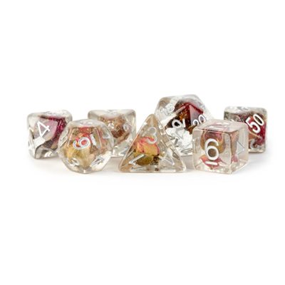 Dice: 7 pc: 16 mm: Resin: Rose Dice