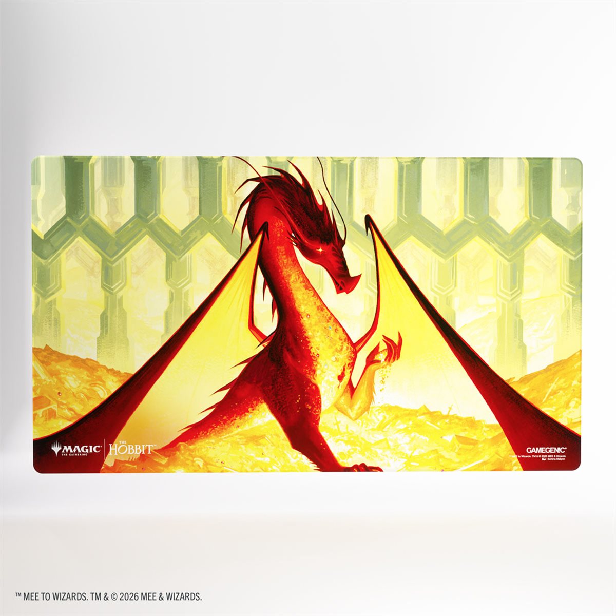 Playmat: Magic: The Gathering - The Hobbit Shiny Playmat - Smaug the Golden