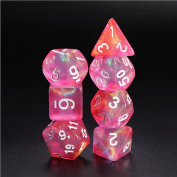 Pink Bunny RPG Dice Set