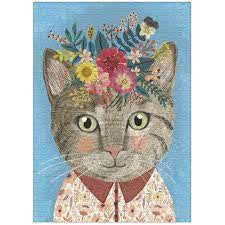 Floral Friends: Pretty Feline- 1000 pc