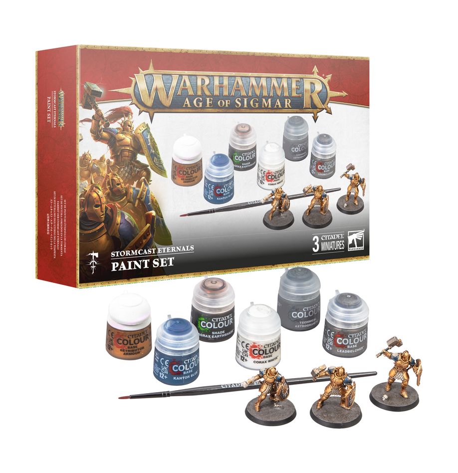 Warhammer Age of Sigmar Stormcast Eternals  & Paint set