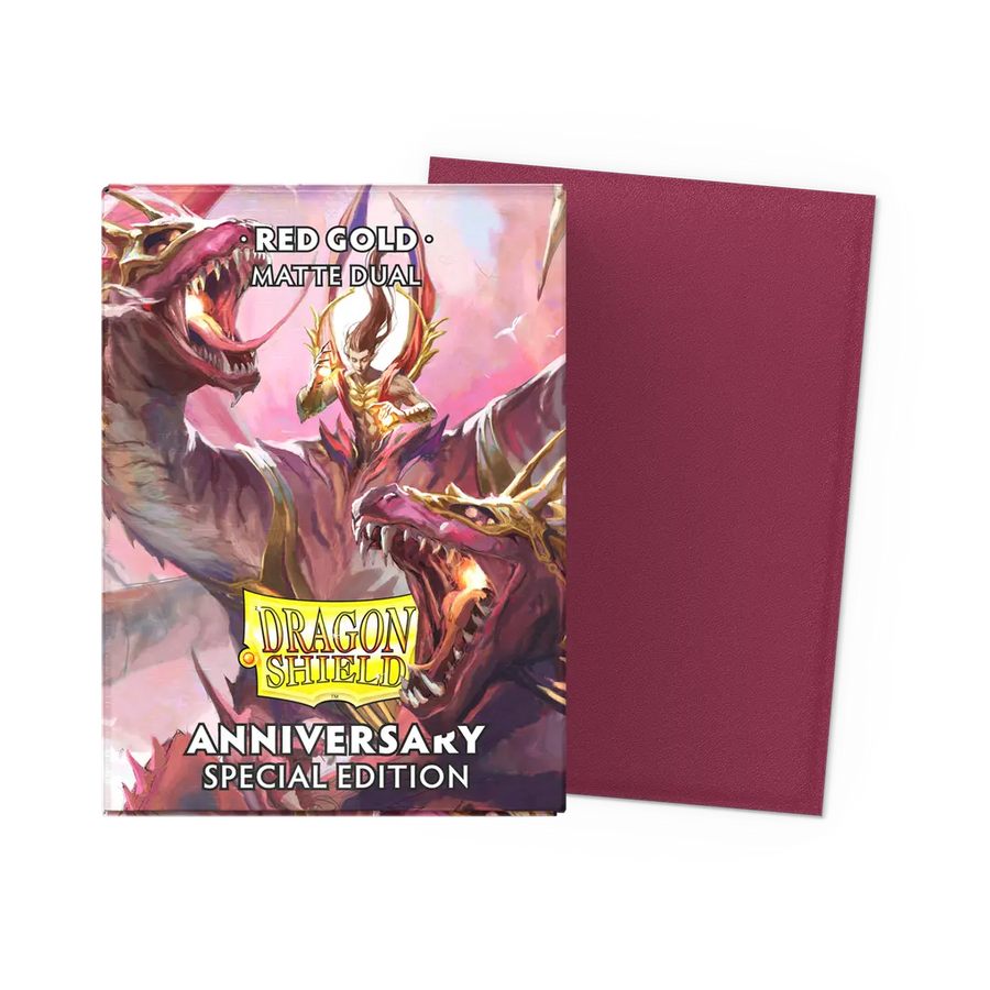 Dragon Shield: Special Edition: Matte DUAL: Anniversary: Red/Gold (100)