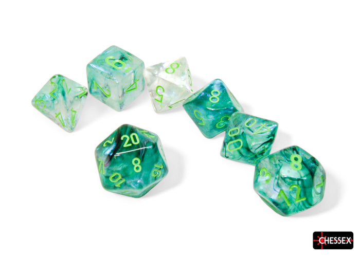 Borealis 7pc Polyhedral Kelp/Light Green Luminary