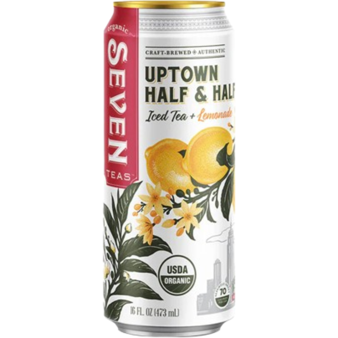 Seven Organic Ice Tea Uptown Half & Half 473mL