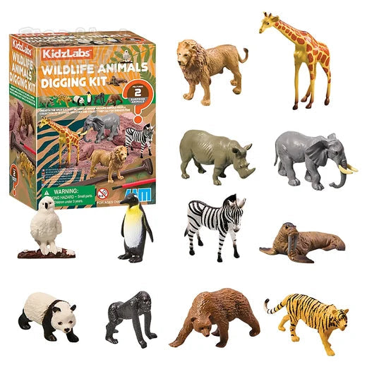 KidzLabs Wildlife Animals Digging Kit