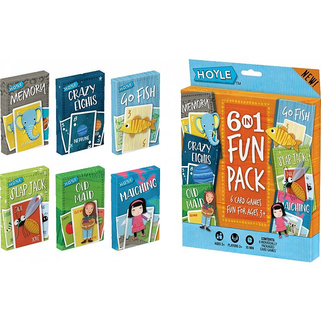 6-in-1 Fun Pack Card Games