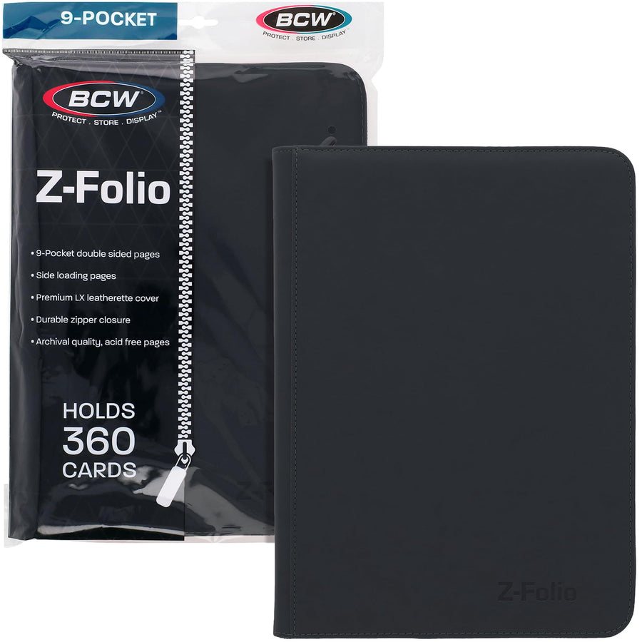 9-Pocket Z-Folio LX Album Toploaders: Black
