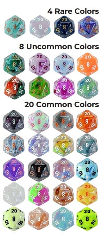 Chessex Hidden Wonders 7pc Mystery Dice Set