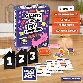 Giants Moving Tiny Furniture