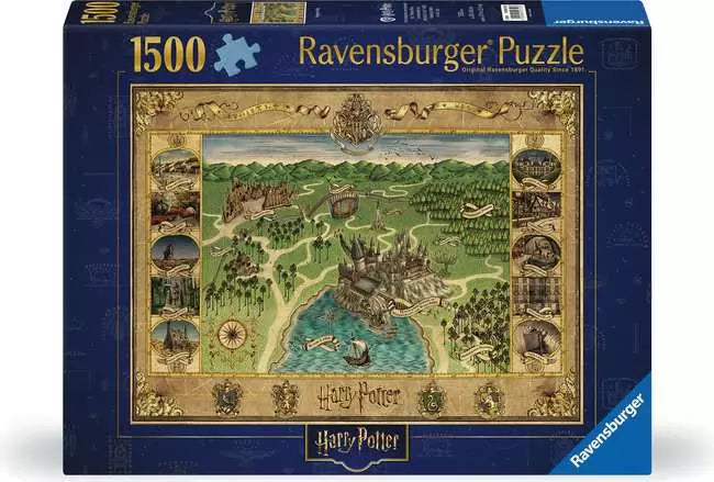Adult puzzle 1500 pieces - Harry Potter - Hogwarts Map