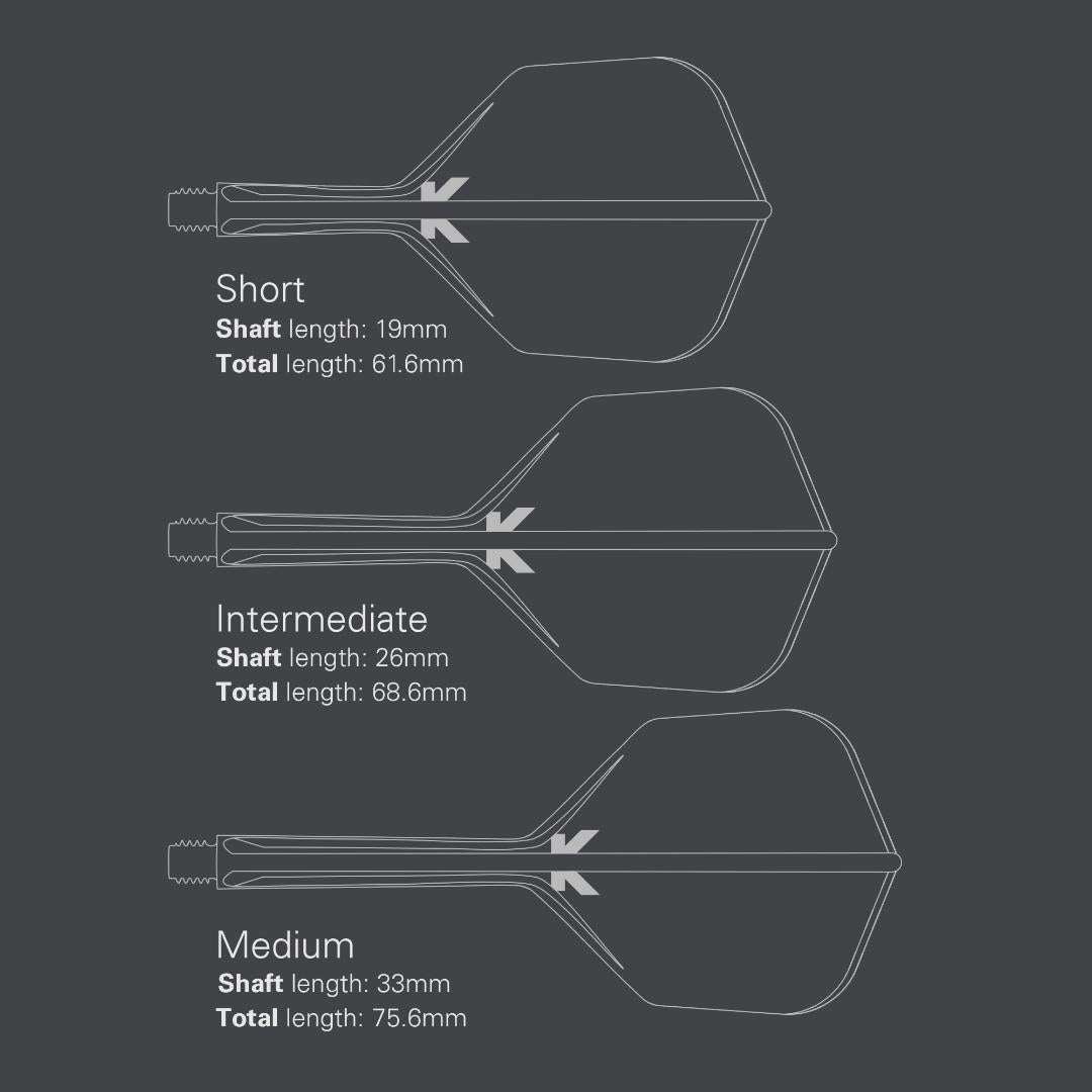 K-Flex Shape No.6 Flight & Shaft Black - Medium