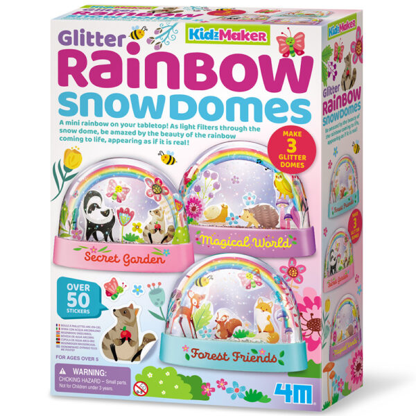 Glitter Rainbow Water Domes