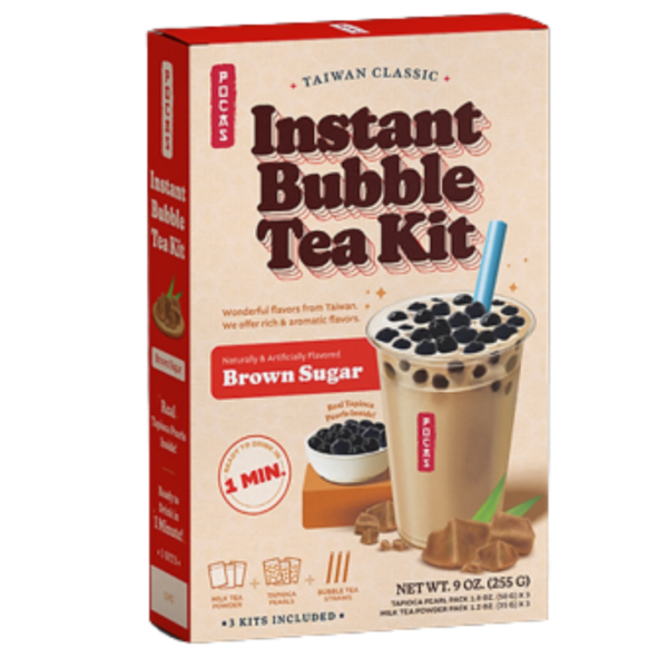 Pocas Instant Bubble Tea Kit Brown Sugar