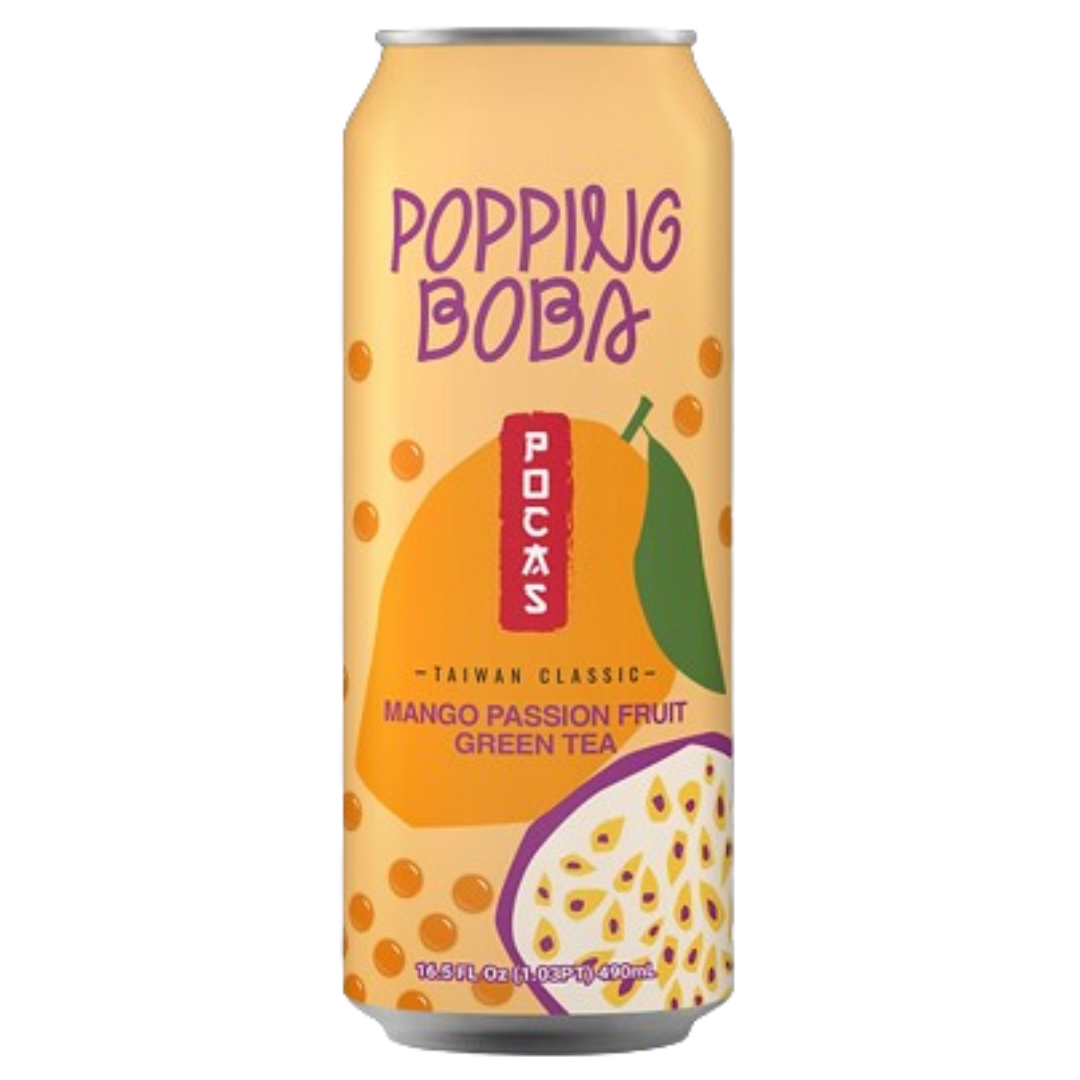 Pocas Bubble Tea Mango Passion Fruit 490ml