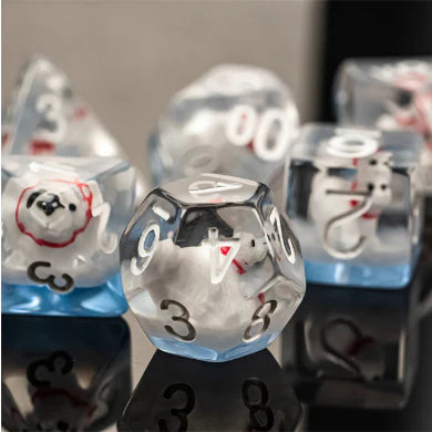 Polar Bear RPG Dice Set