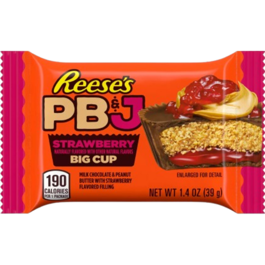 Hershey Reese's Limited Edition Peanut Butter & Jelly Strawberry Big Cup