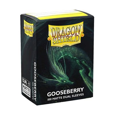 Sleeves: Dragon Shield: Special Edition: Matte DUAL: Gooseberry / Gold (100)