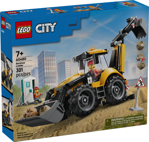 Lego Yellow Backhoe Loader