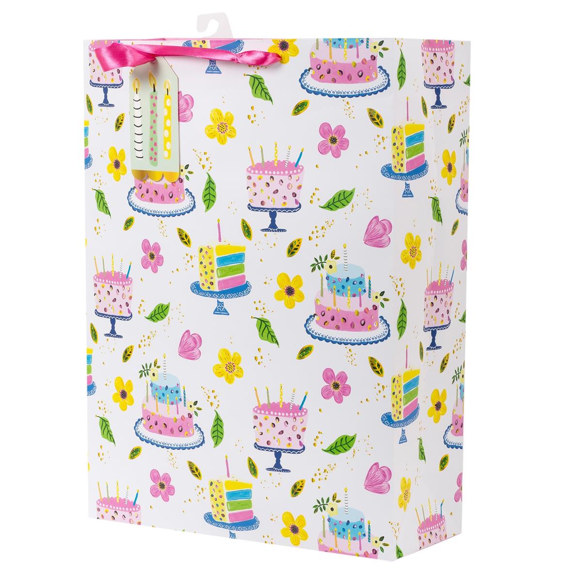 Paper T. Jumbo Gift Bag - Bday Cakes, Matte