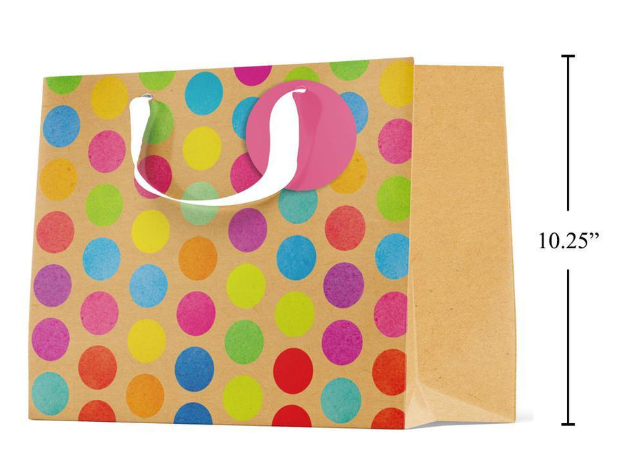 Paper T. Large Gift Bag - Horiz. Dots, Matte/HS