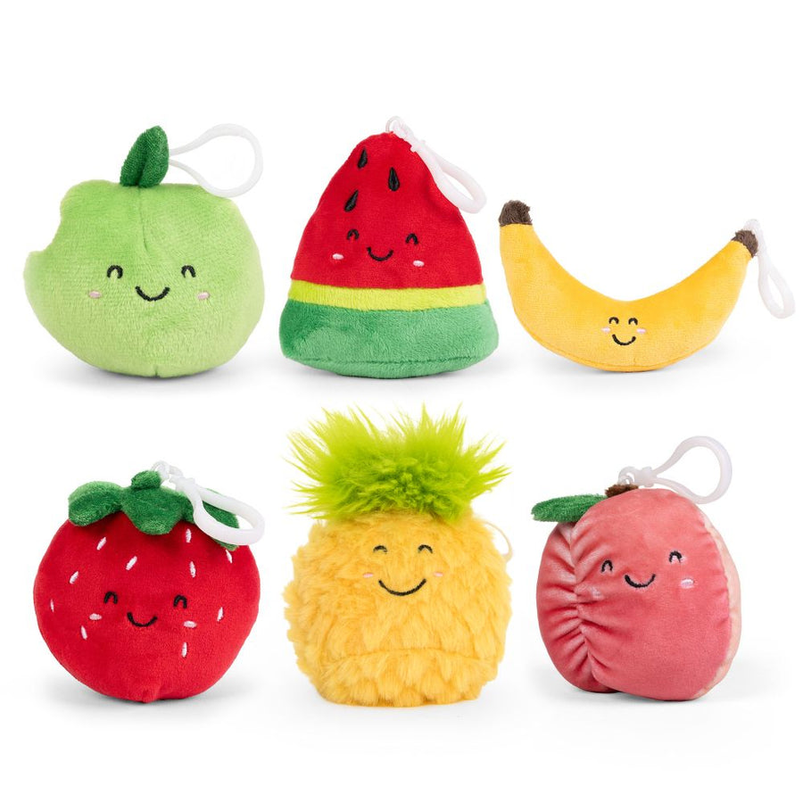 LITTLE Living Nature Clips Fruit Plush Keyrings