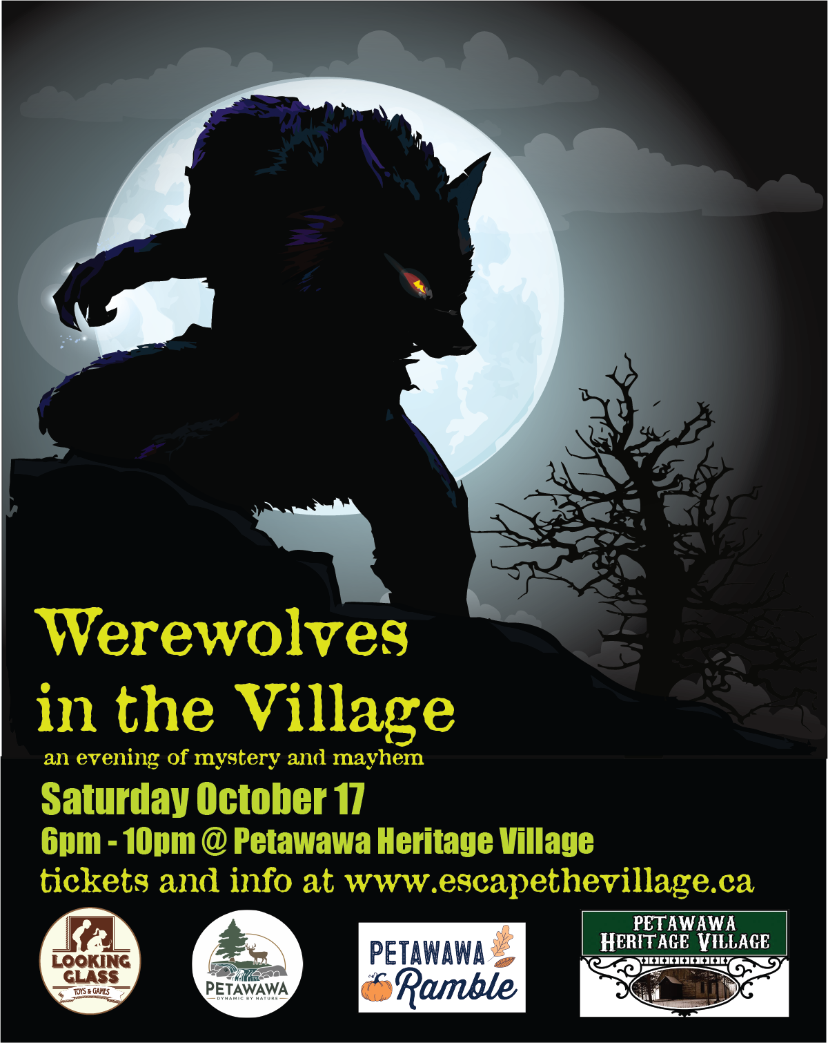 Werewolf Game Night Ticket Saturday October 17, 2026