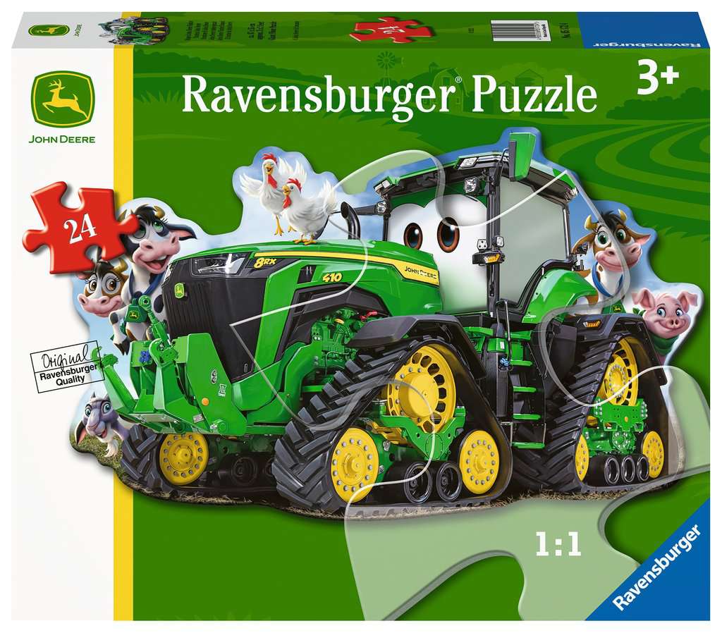 John Deere Tractor Shaped - 24 Piece