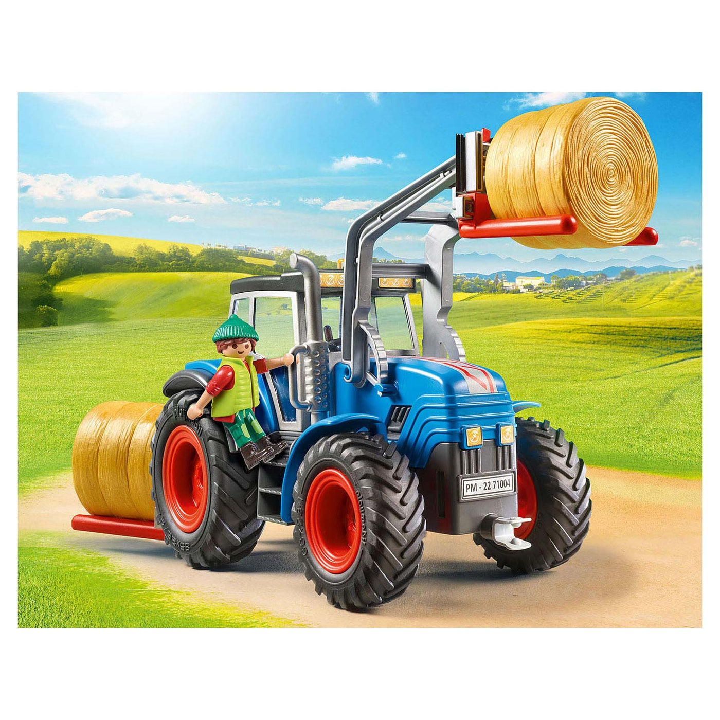 Large Tractor with Hay