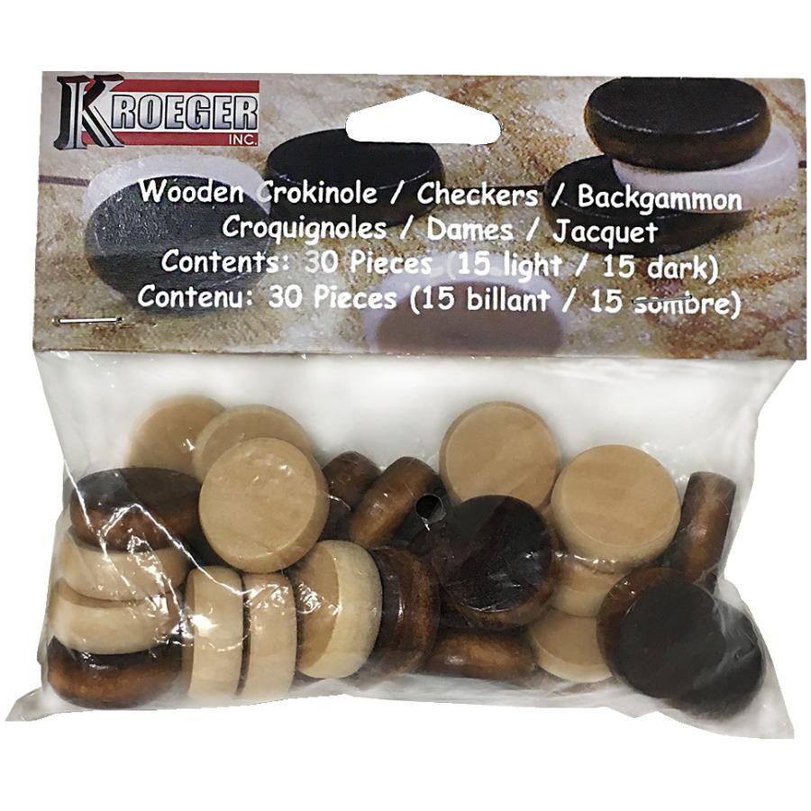 Crokinole Chips - Brown