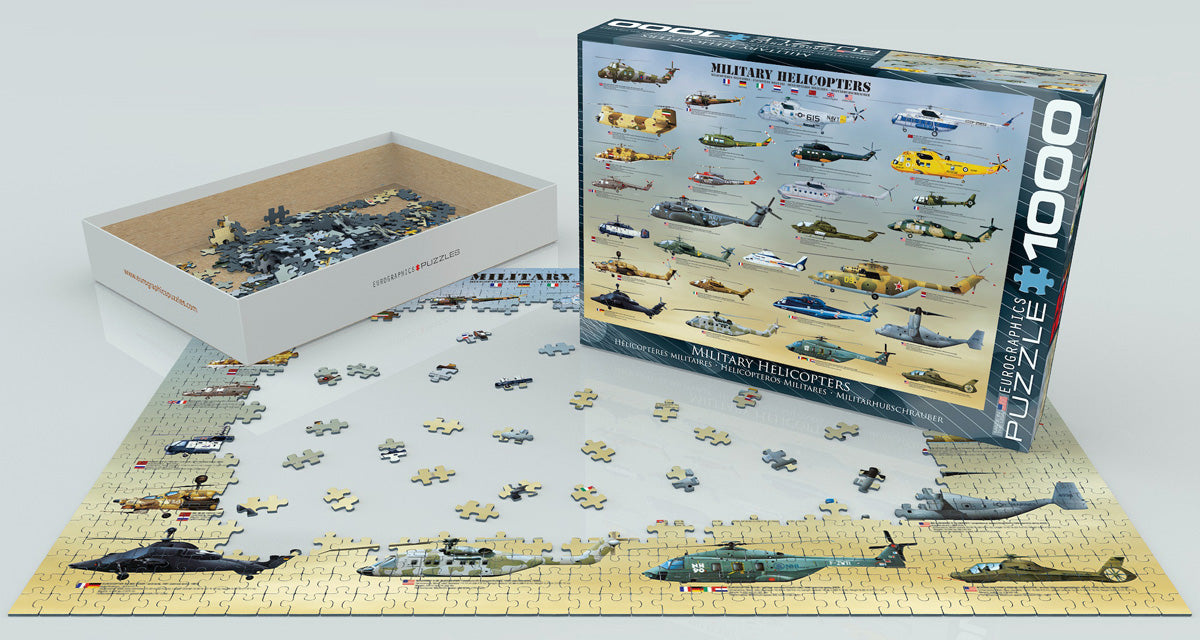 Military Helicopters - 1000pc