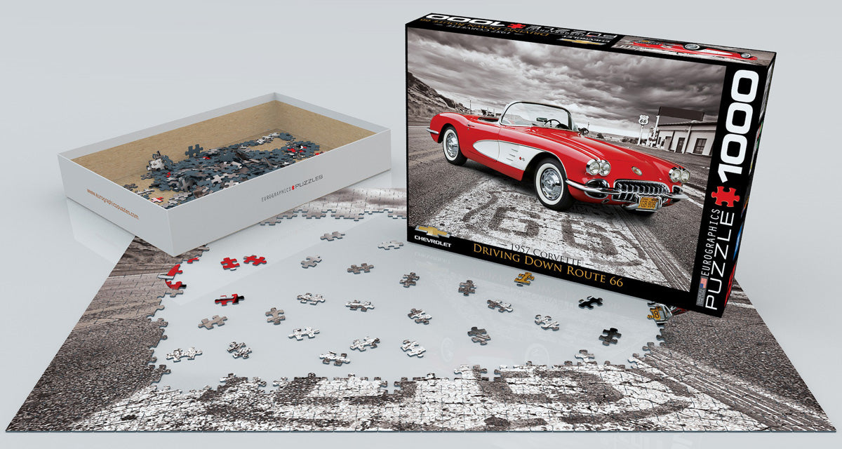 1959 Corvette Driving - 1000pc