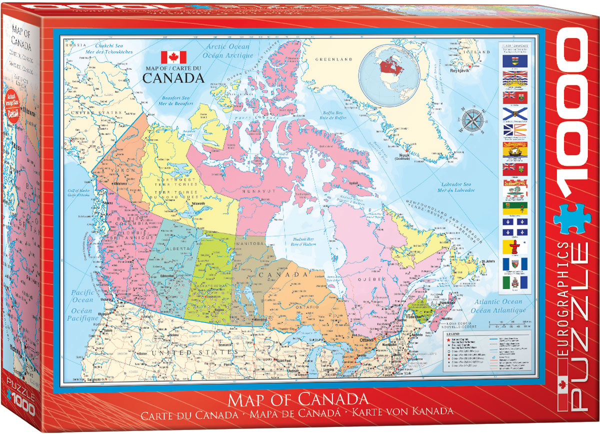 Map of Canada - 1000pc