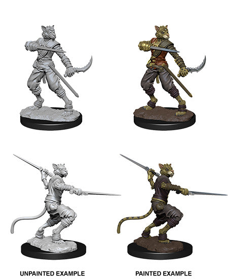 D&D Miniature Female Tabaxi Rogue