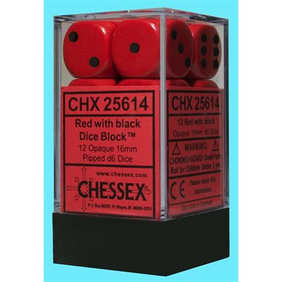 Opaque: 12D6 Red/Black